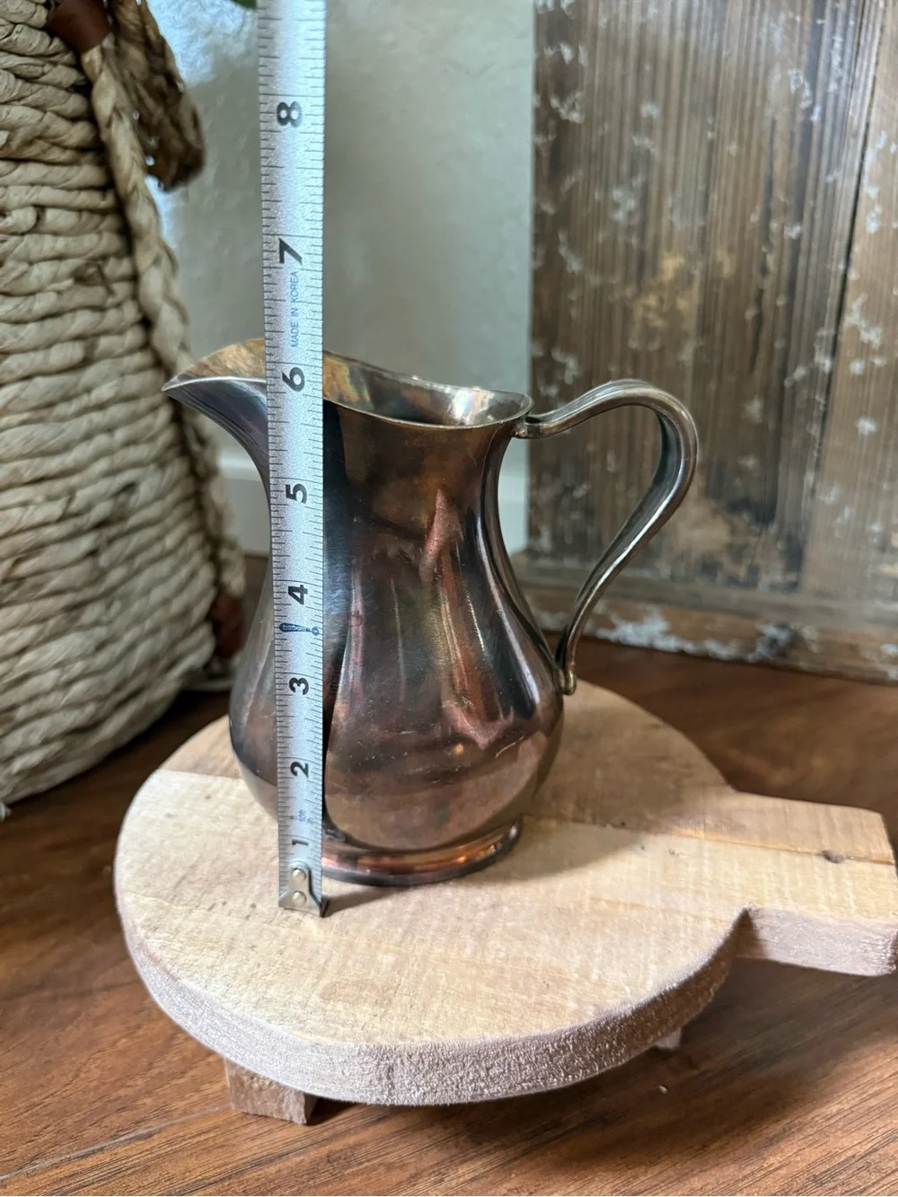 Vintage Reed And Barton  Silver Soldered 16oz. U.S.N Navy Creamer Pitcher 3600